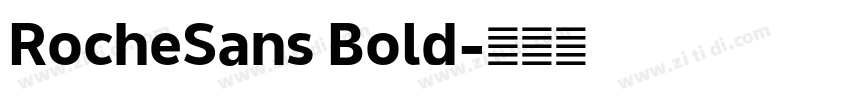 RocheSans Bold字体转换